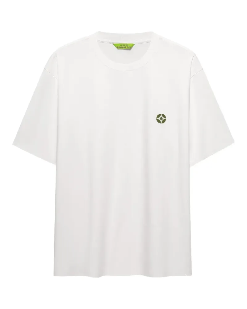 Shanghai Tang Fortune T-Shirt mit Logo - Weiß Weiß