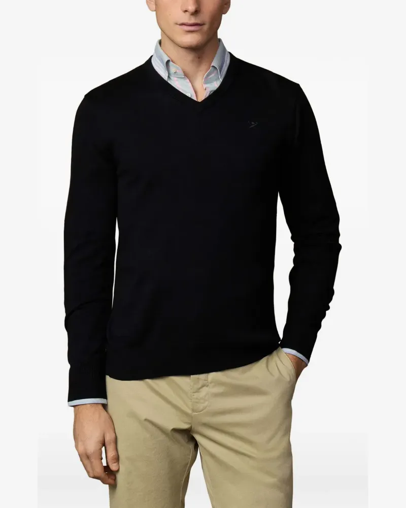 Hackett Pullover mit V-Ausschnitt - Schwarz Schwarz