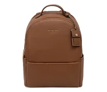 Rucksack mit rundem Reißverschluss - Braun