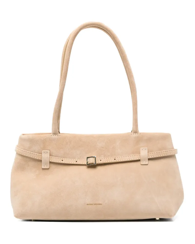 Manu Atelier Le Cambon buckle-detail East-West bag - Nude Nude