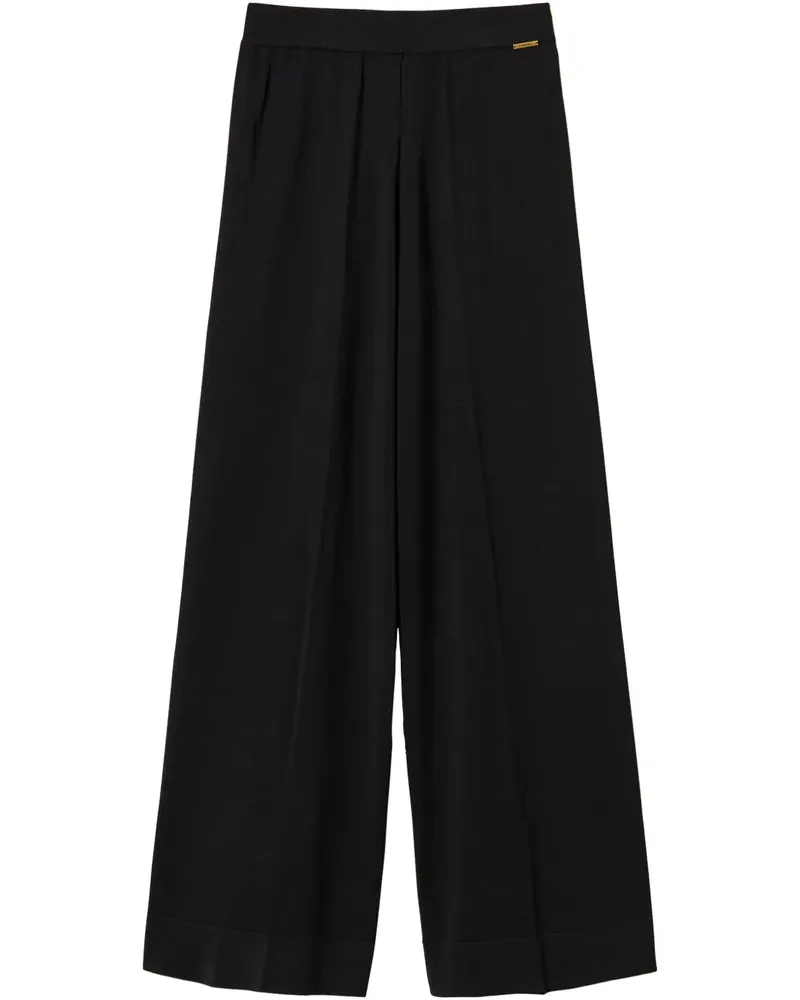 Twin-Set Hose mit Bundfalten - Schwarz Schwarz