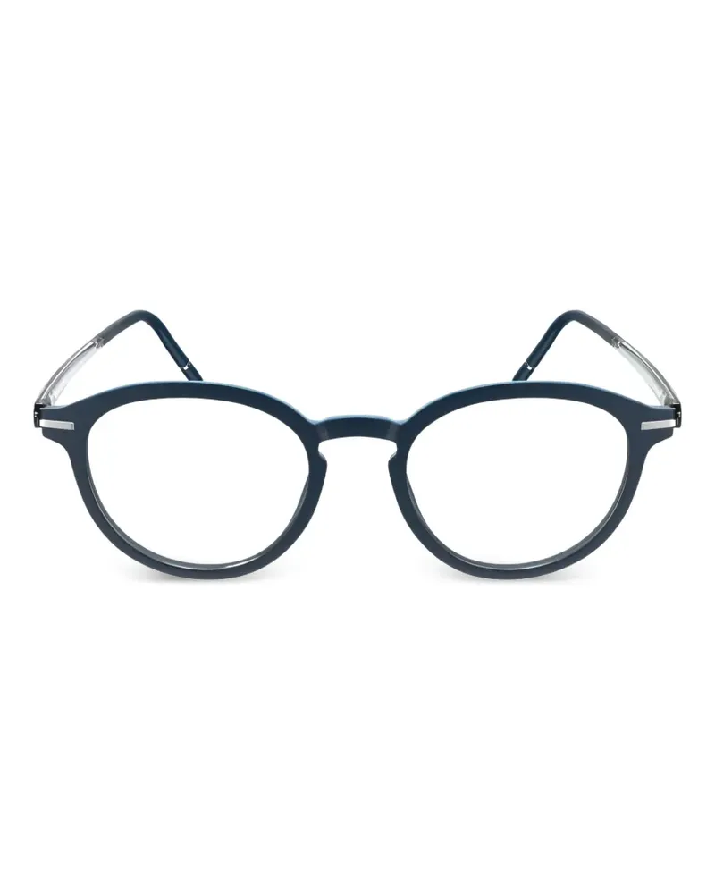 Silhouette round-frame glasses - Blau Blau