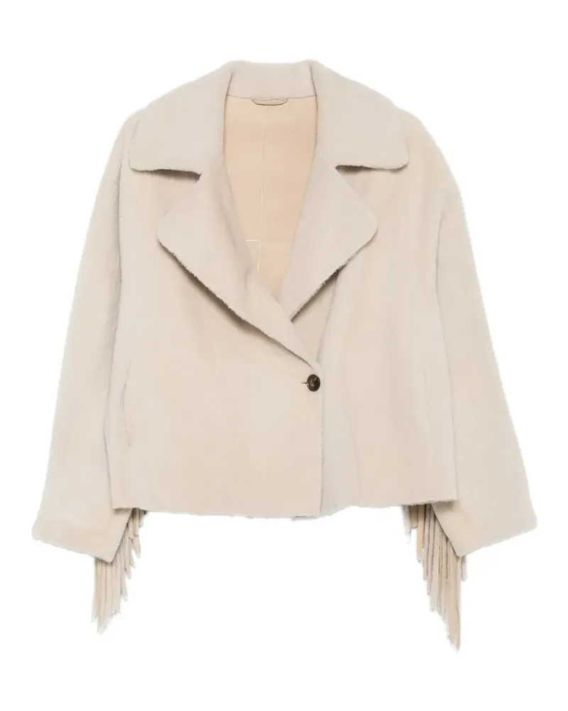 Liska Jacke mit Fransen - Nude Nude