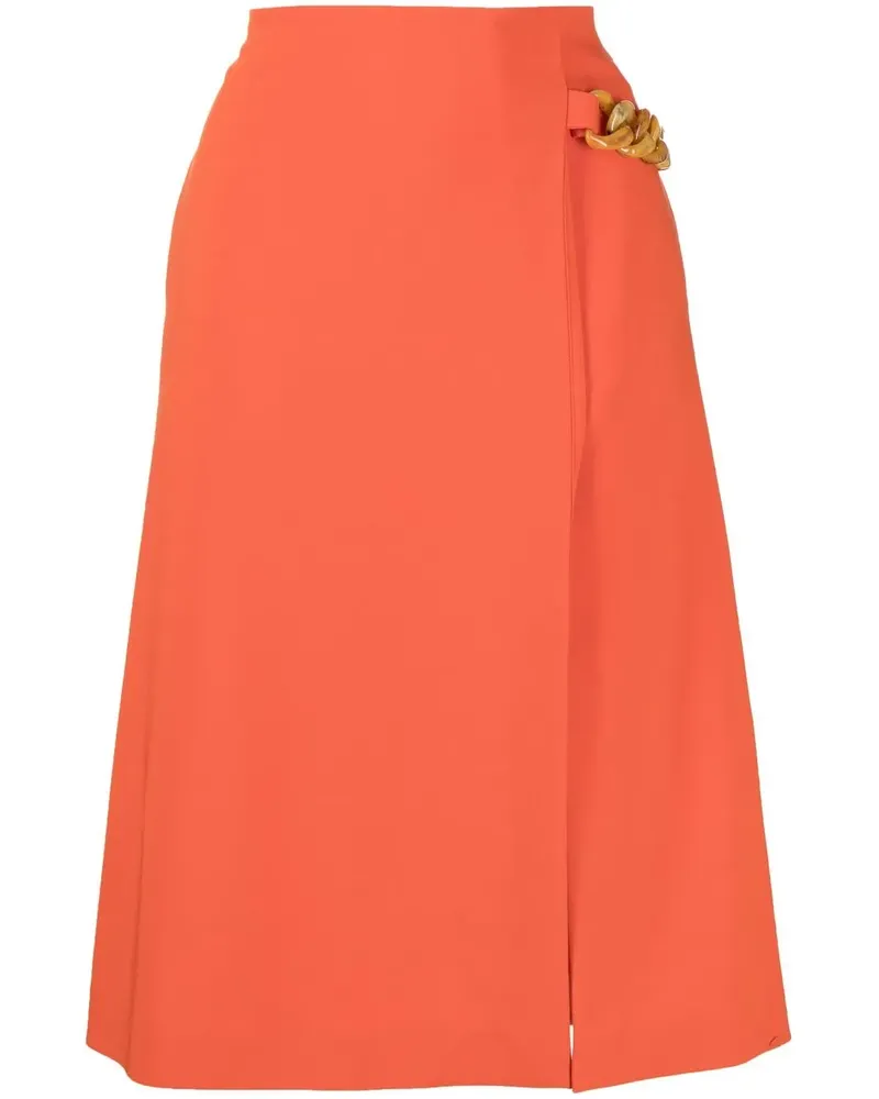 Stella McCartney Falabella Rock mit Zierkette - Orange Orange