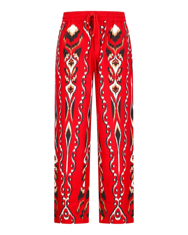 FARM Rio Sand Ainika Pineapple Ikat trousers - Rot Rot