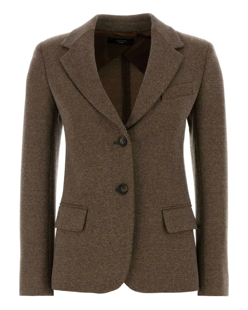 Max Mara embroidered jersey blazer - Braun Braun