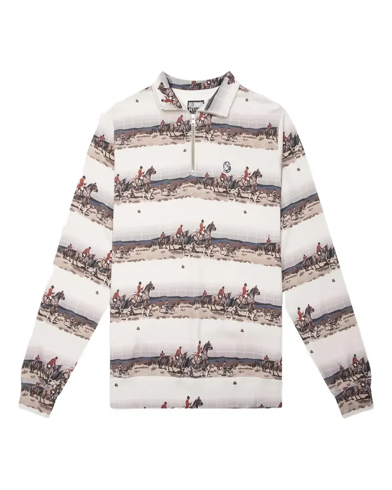 Billionaire Boys Club Flushing zip-neck sweatshirt - Nude Nude