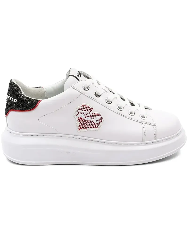 Karl Lagerfeld Sneakers mit Logo-Patch - Weiß Weiß