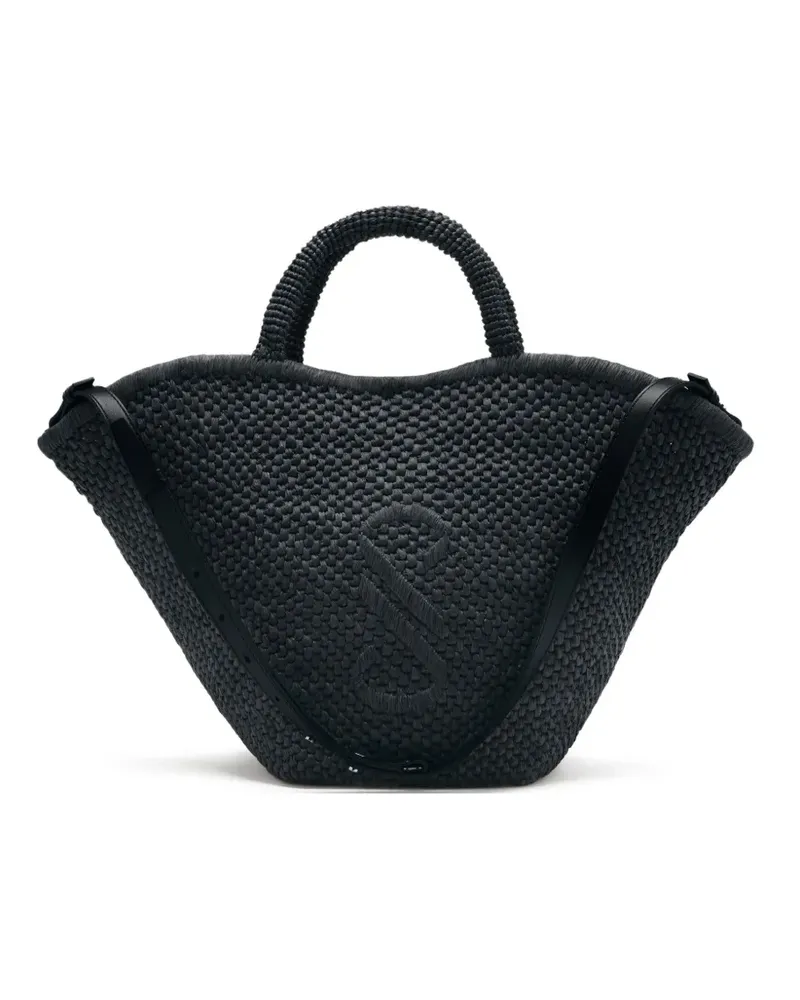 Proenza Schouler Große Chelsea Handtasche - Schwarz Schwarz
