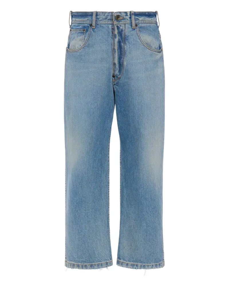 Maison Margiela raw-cut straight-leg jeans - Blau Blau