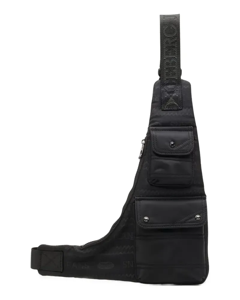 Iceberg Umhängetasche mit Logo-Print - Schwarz Schwarz