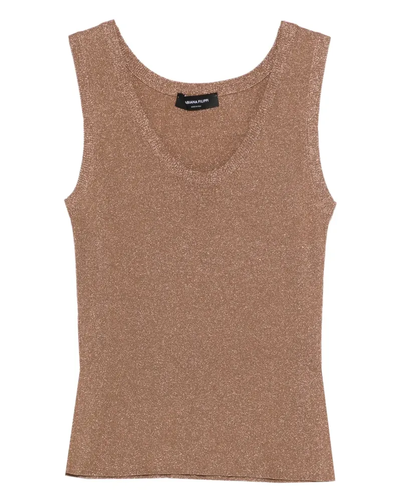 Fabiana Filippi Schimmerndes Oberteil - Braun Braun