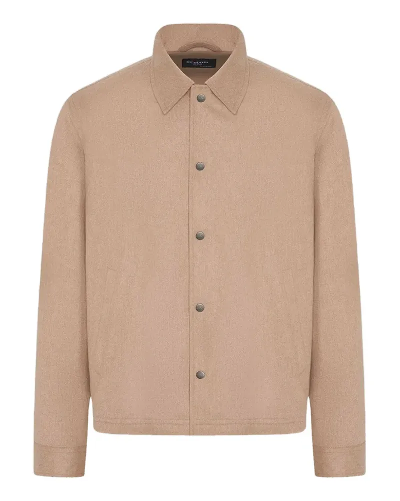 Kiton Klassische Hemdjacke - Nude Nude