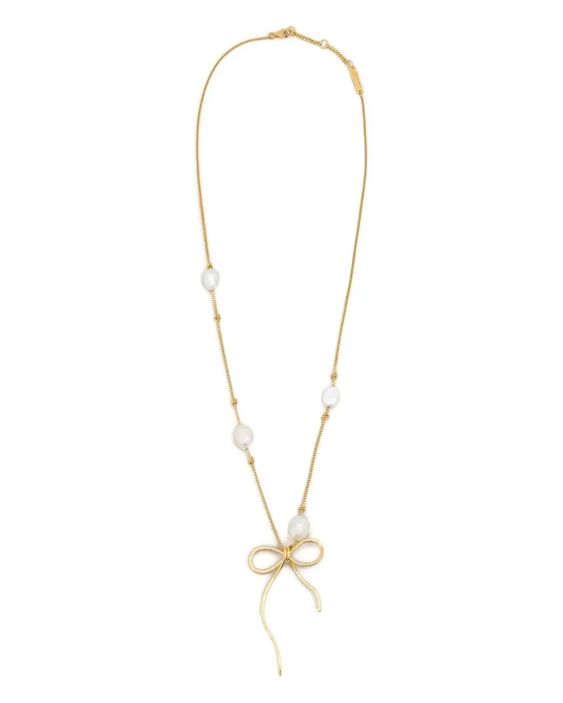 Marni Halskette mit Perlenverzierung - Gold Gold