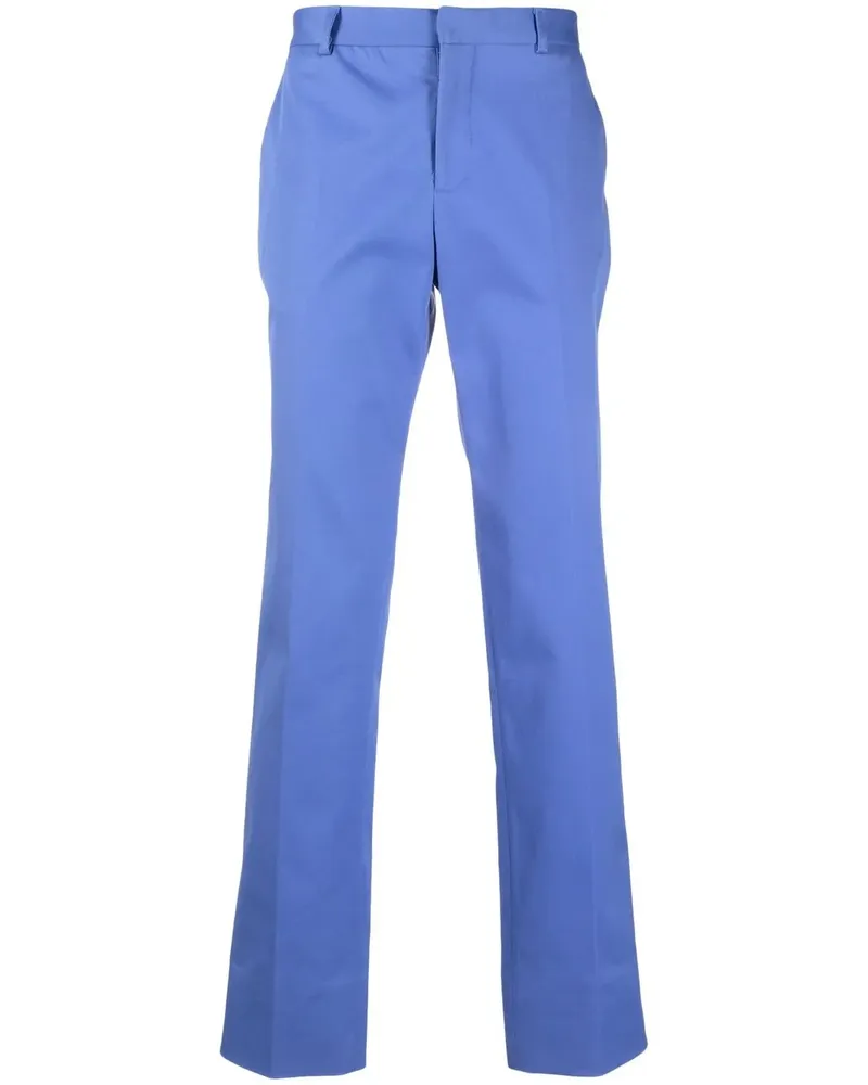 Moschino Klassische Hose mit Logo-Stickerei - Blau Blau