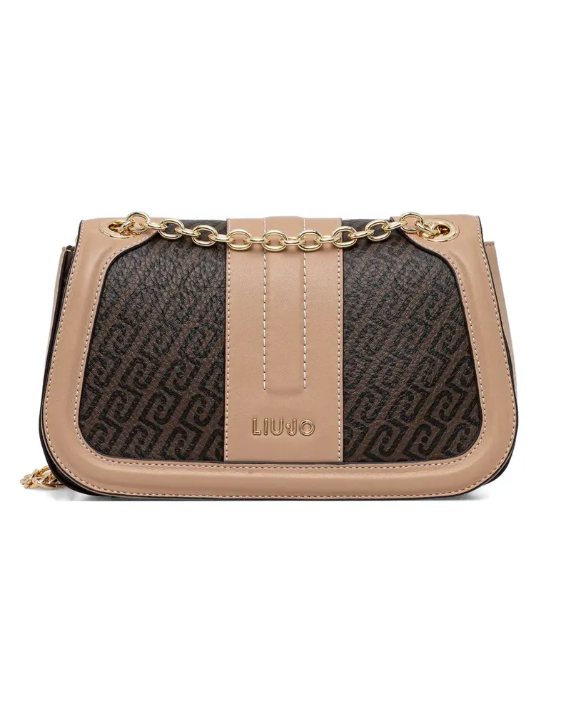 Liu Jo chain patterned satchel - Braun Braun