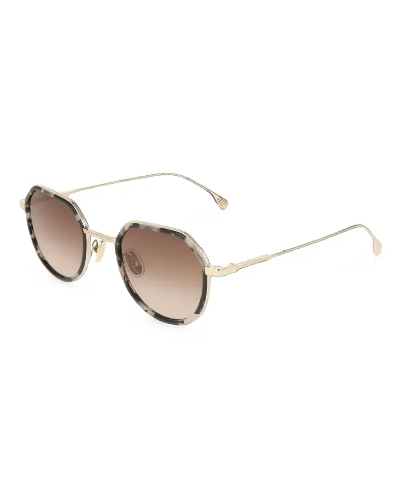 Paul Smith Pinnell geometric-frame sunglasses - Gold Gold
