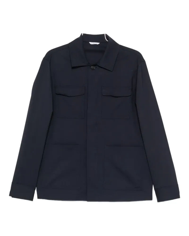 Manuel Ritz buttoned overshirt - Blau Blau