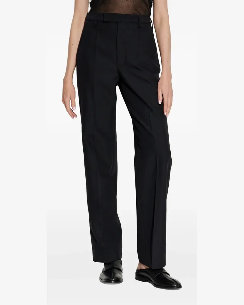 Maison Margiela Hose mit Bügelfalten - Schwarz Schwarz