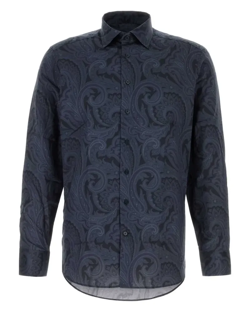 Etro Hemd mit Paisley-Print - Blau Blau