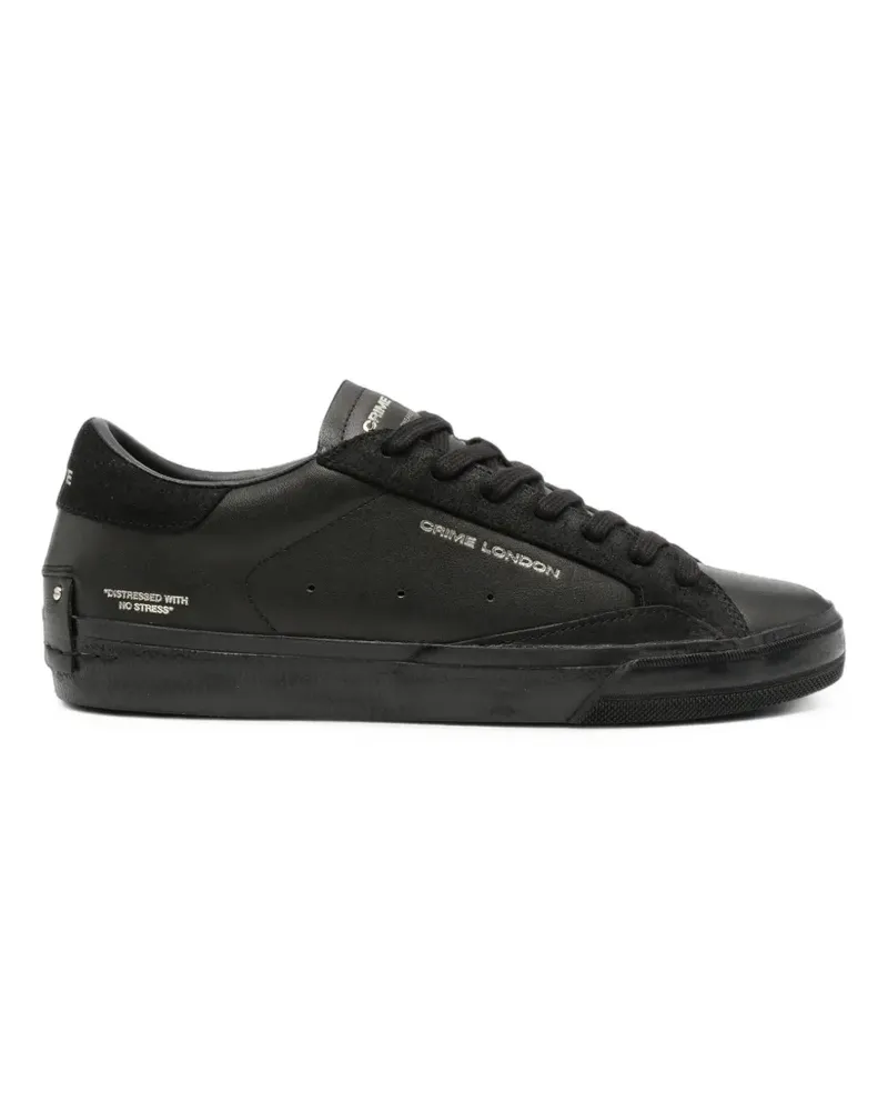 Crime Sneakers mit Logo-Print - Schwarz Schwarz