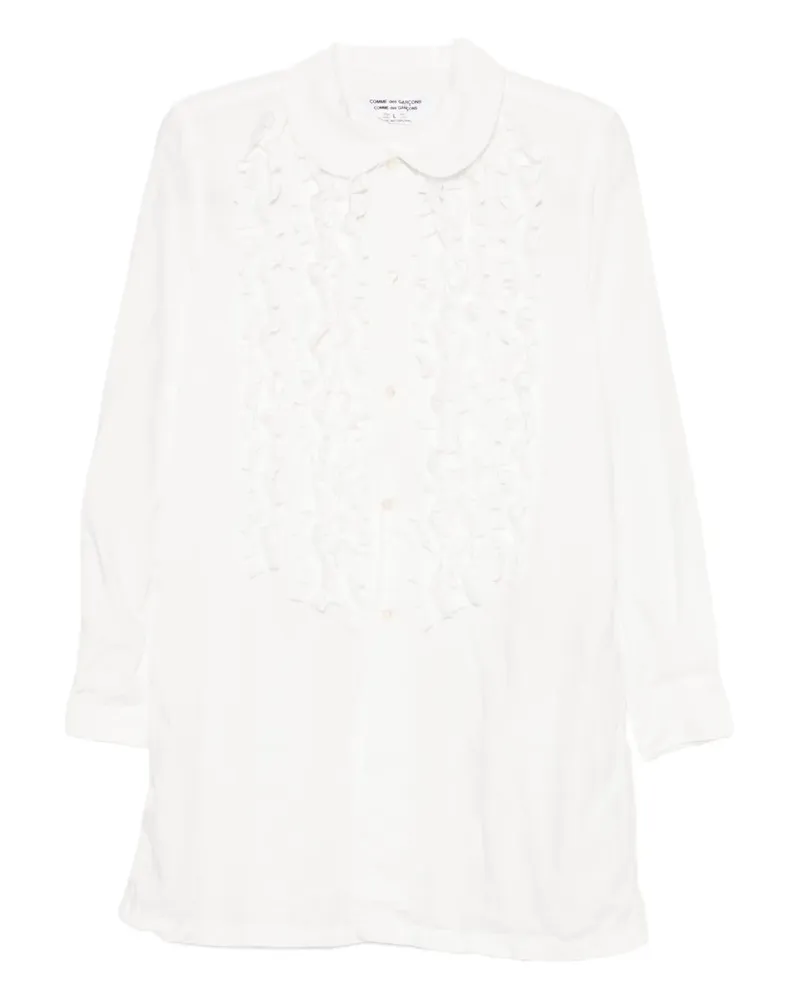 Comme des Garçons Hemd mit Rüschen - Weiß Weiß