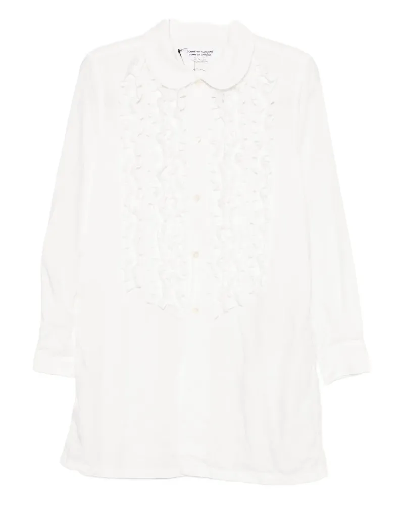 Comme des Garçons Hemd mit Rüschen - Weiß Weiß