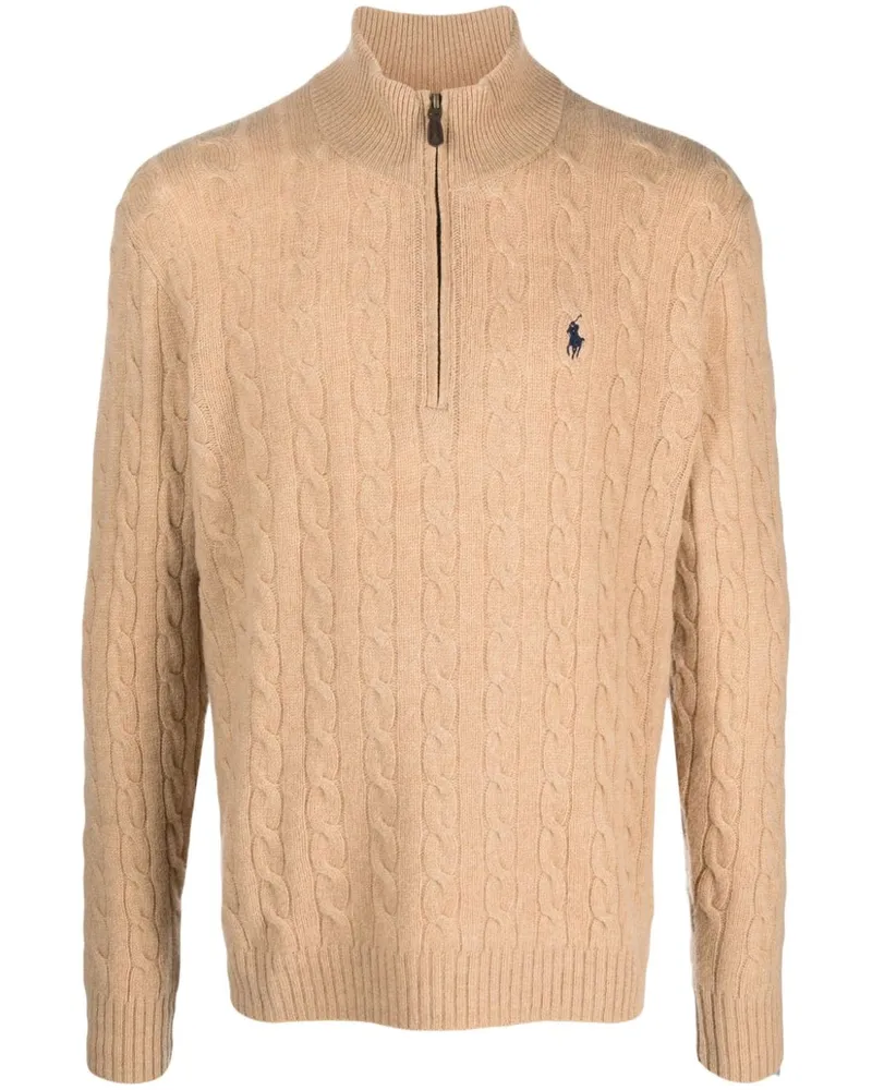 Ralph Lauren Pullover mit Zopfmuster - Braun Braun