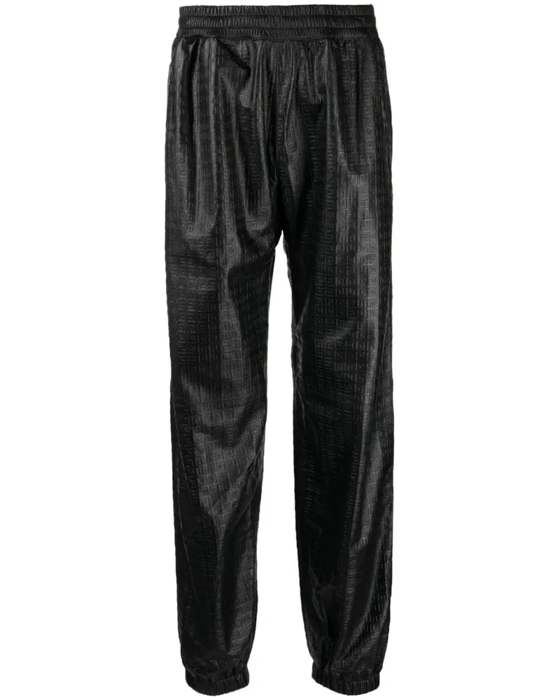 Givenchy Lederhose mit 4G-Muster - Schwarz Schwarz
