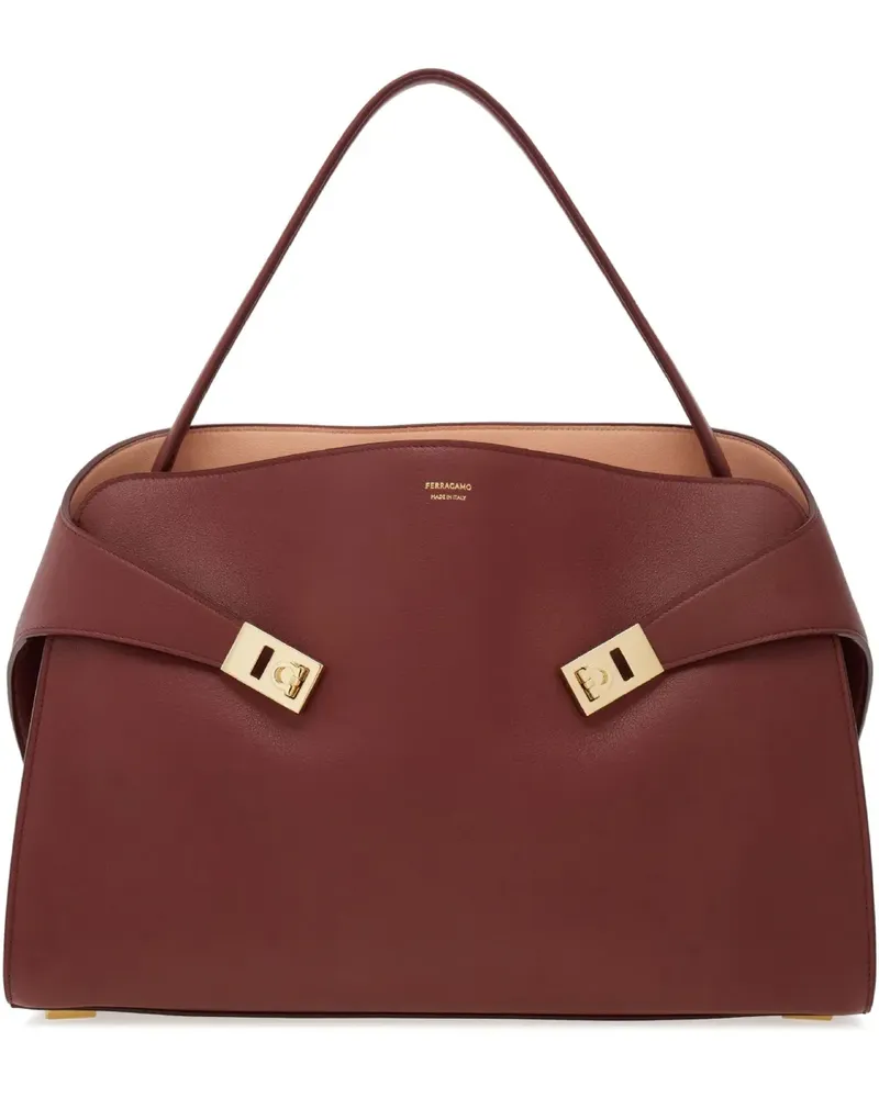 Ferragamo L Hug Schultertasche - Rot Rot