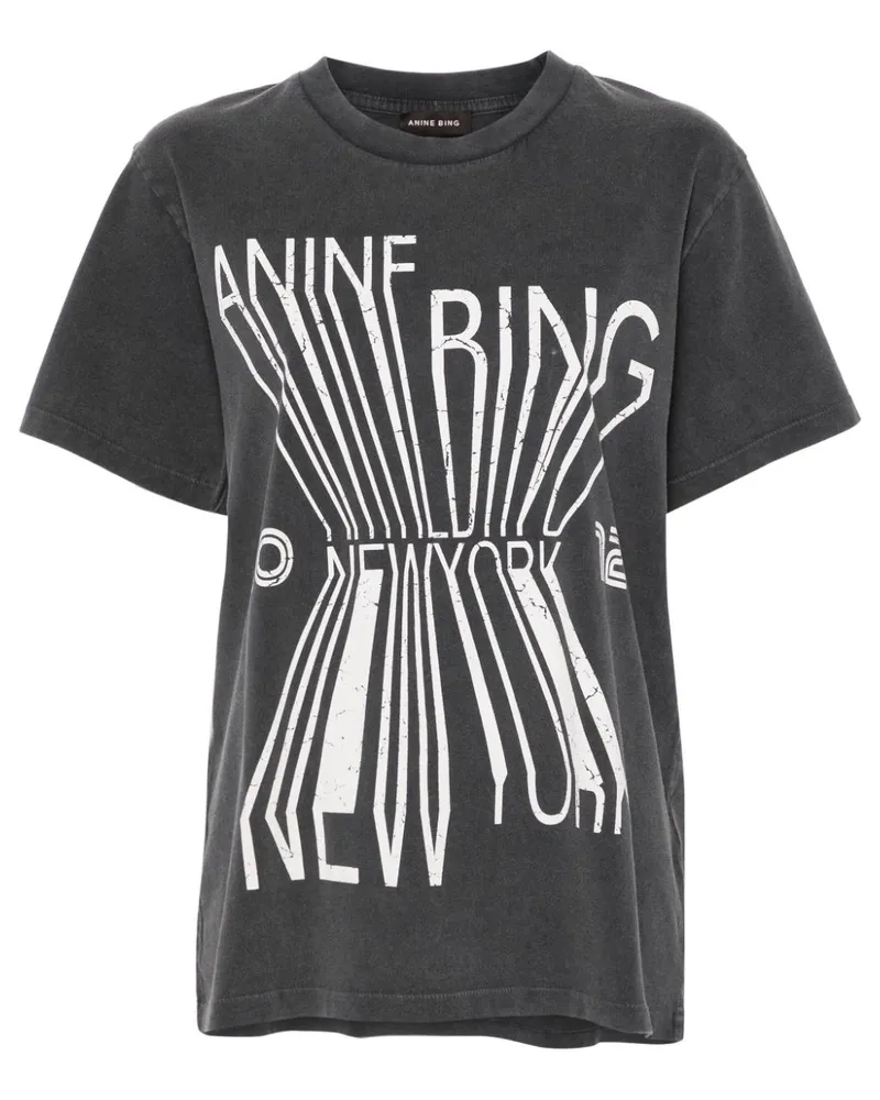 Anine Bing Colby Bing New York T-Shirt Grau