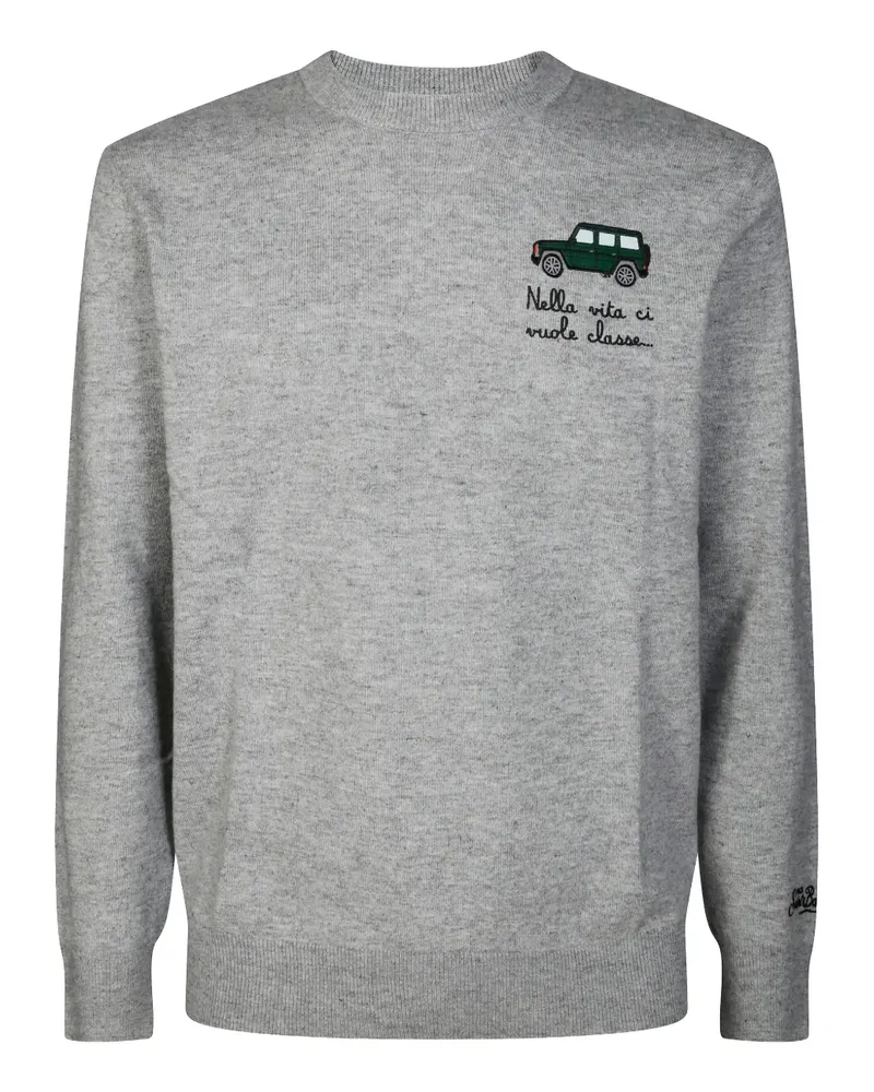 MC2 Saint Barth embroidered crew-neck sweater - Grau Grau