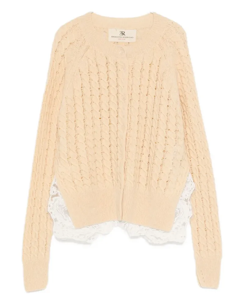 Ermanno Scervino Cardigan mit Spitze - Nude Nude