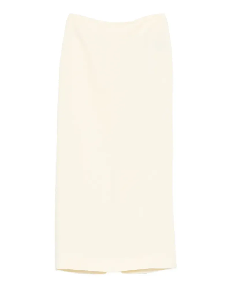 WARDROBE.NYC high-waisted pencil midi skirt - Nude Nude