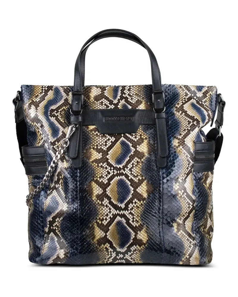 Jimmy Choo Handtasche mit Schlangenledereffekt - Schwarz Schwarz