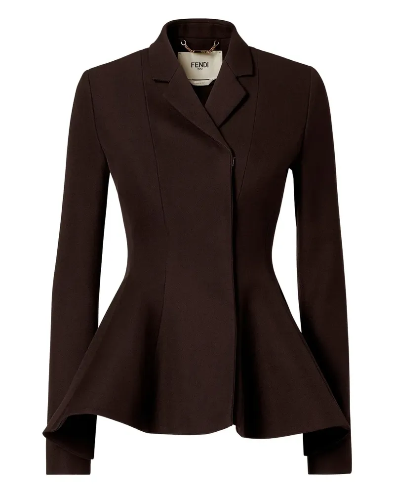 Fendi Blazer mit Schößchen - Braun Braun