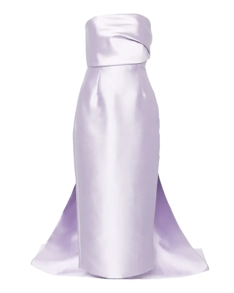 Solace London Kiki strapless midi dress - Violett Violett