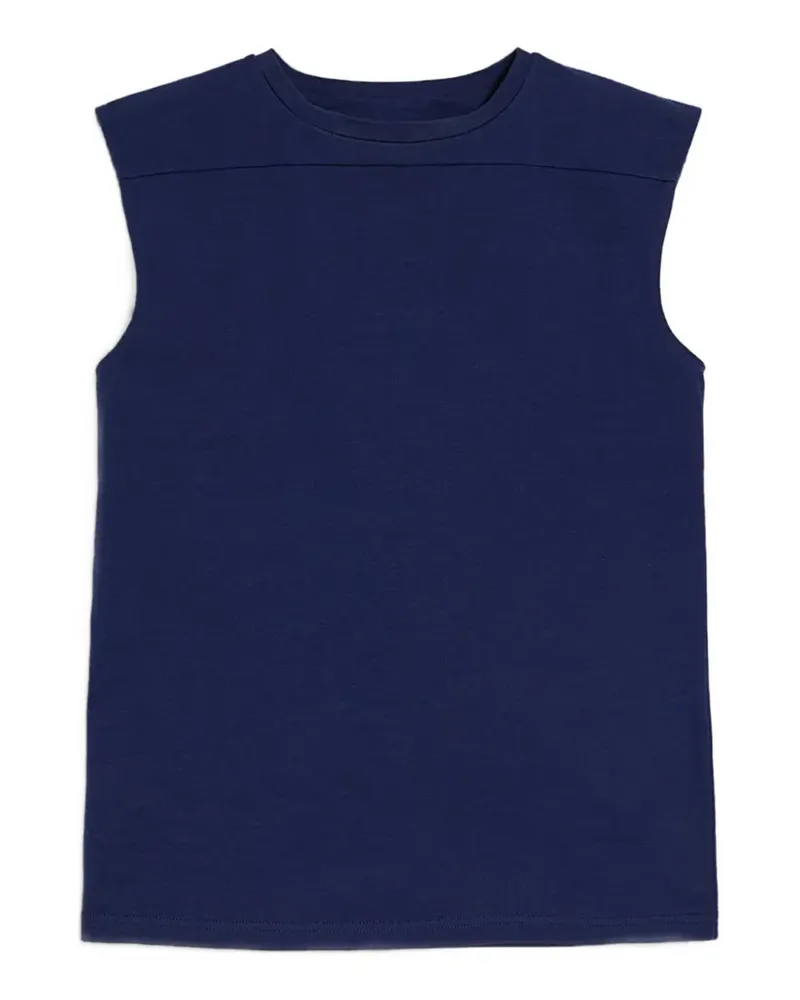 Jil Sander Triangel-Top mit Cut-Out - Blau Blau