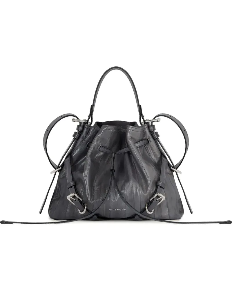 Givenchy Kleine Voyou Beuteltasche aus Myxinleder - Grau Grau