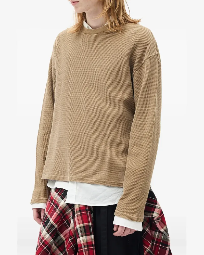 Ann Demeulemeester Emil long-sleeve T-shirt - Nude Nude