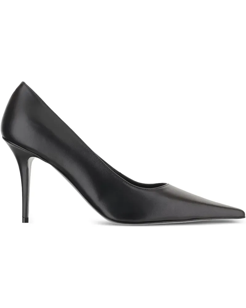 Amina Muaddi Barbara Pumps mit Absatz 90mm - Schwarz Schwarz