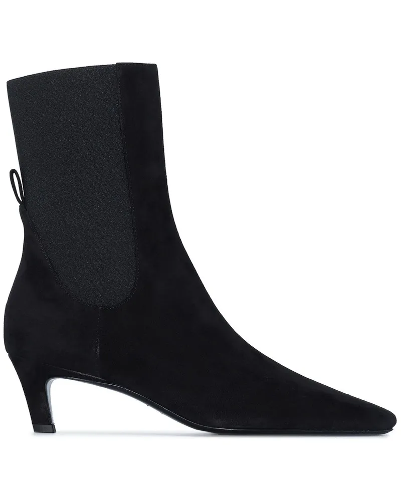 Totême The Mid Heel Stiefel 65mm Schwarz