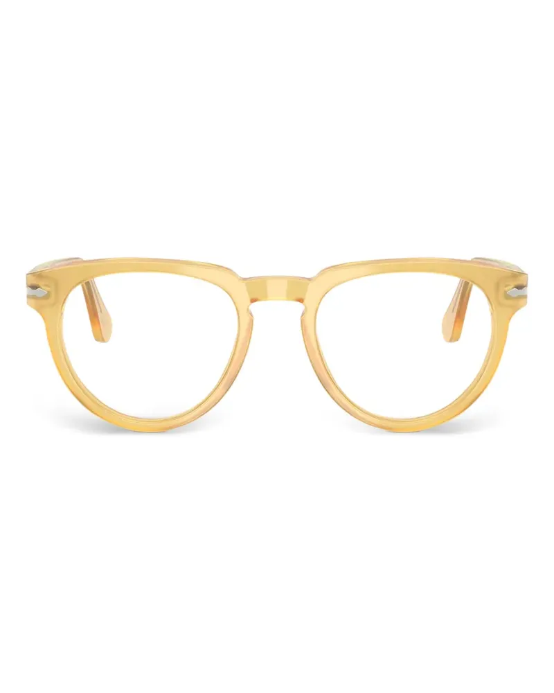 Persol Brille mit rundem Gestell - Nude Nude
