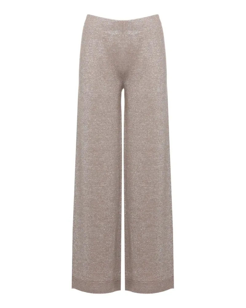 D.EXTERIOR Palazzohose mit Stretchbund - Nude Nude