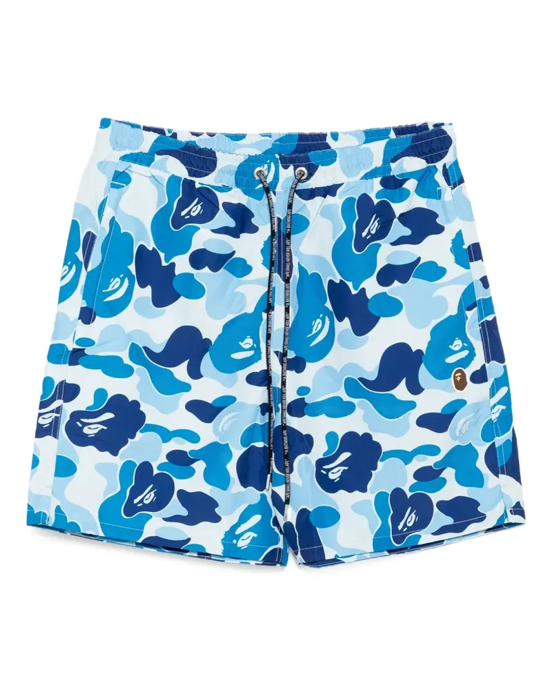 BAPE Shorts mit grafischem Print - Blau Blau