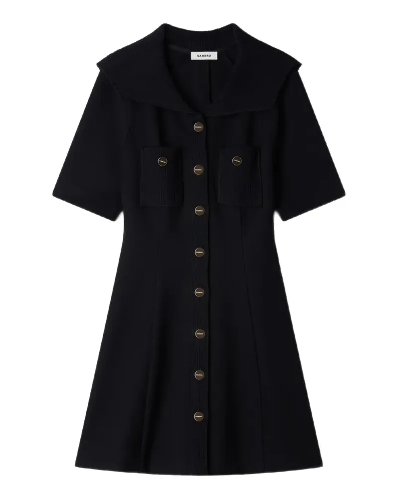 Sandro Cut-Out-Body mit Nieten - Schwarz Schwarz