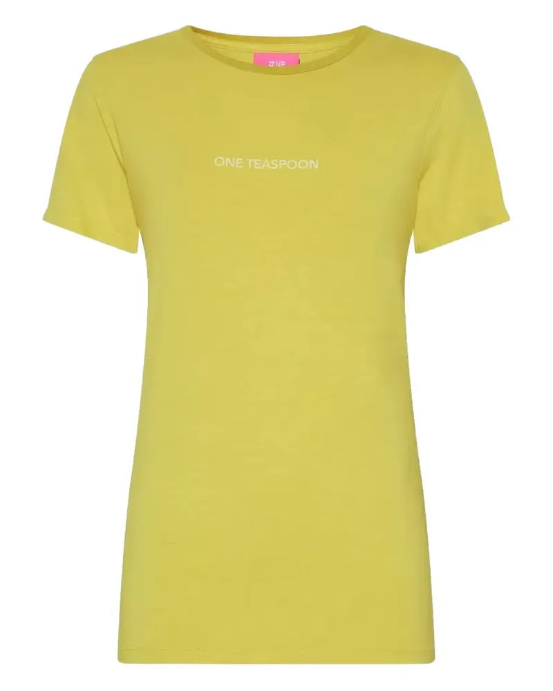 One Teaspoon logo round-neck T-shirt - Gelb Gelb