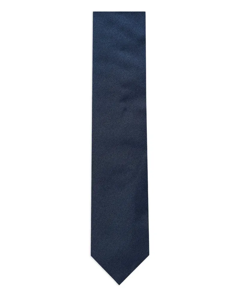 Corneliani Strukturierte Seidenkrawatte - Blau Blau