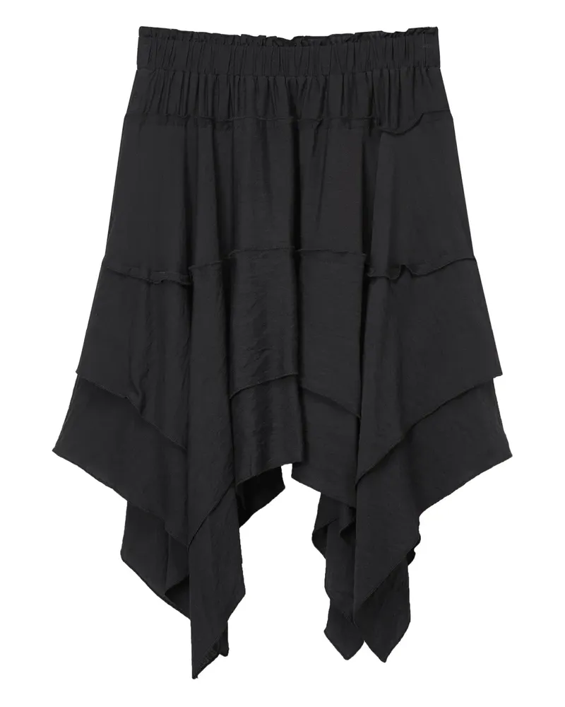 b+ab Asymmetrischer Rock - Schwarz Schwarz