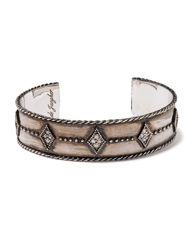 de Jaegher Armreif mit Diamanten - Silber Silber